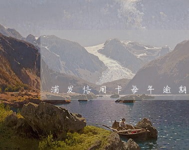 浦发信用卡每年逾期次数