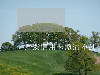 浦发信用卡激活不到半年逾期了 浦发信用卡激活不到半年逾期了