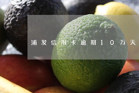 浦发信用卡逾期10万天眼查 浦发信用卡逾期10万天眼查
