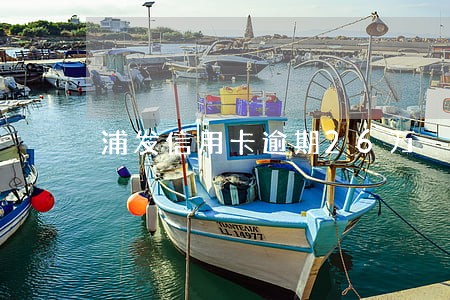 浦发信用卡逾期26万 浦发信用卡逾期26万
