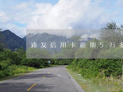 浦发信用卡逾期5万多会怎么样