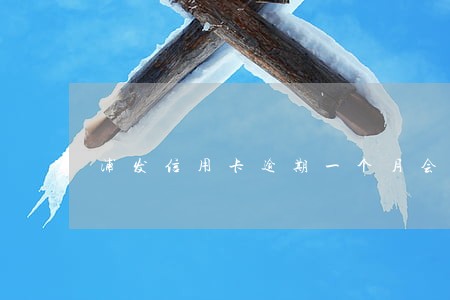 浦发信用卡逾期一个月会上报吗