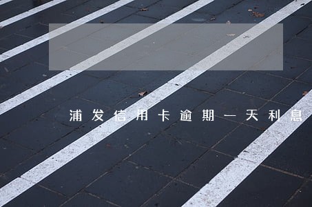 浦发信用卡逾期一天利息多少钱 浦发信用卡逾期一天利息多少钱