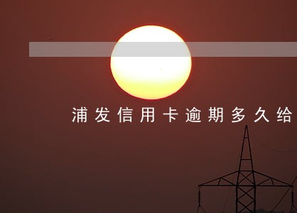 浦发信用卡逾期多久给联系人 浦发信用卡逾期多久给联系人