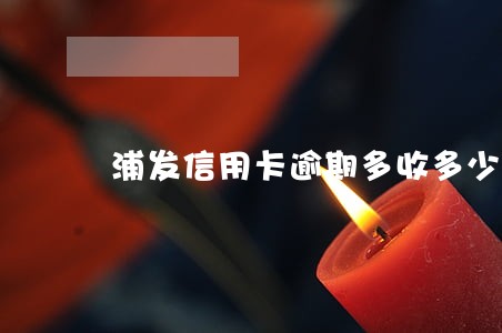 浦发信用卡逾期多收多少钱