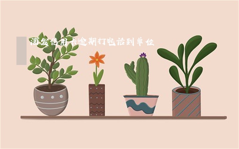 浦发信用卡逾期打电话到单位