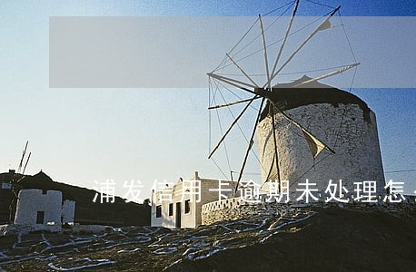 浦发信用卡逾期未处理怎么办