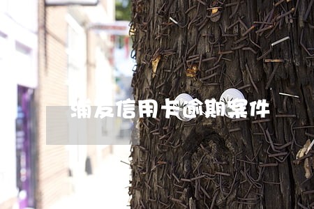 浦发信用卡逾期案件 浦发信用卡逾期案件