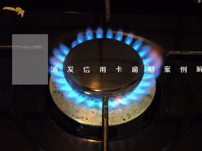 浦发信用卡逾期案例解决