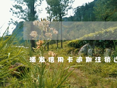 浦发信用卡逾期注销还能恢复吗