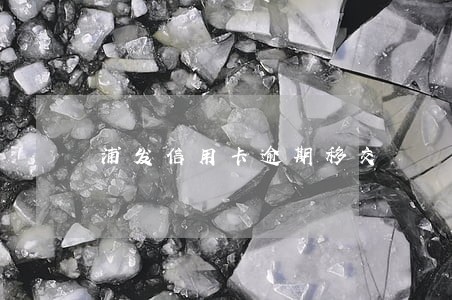 浦发信用卡逾期移交 浦发信用卡逾期移交
