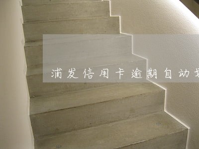 浦发信用卡逾期自动划扣房贷 浦发信用卡逾期自动划扣房贷