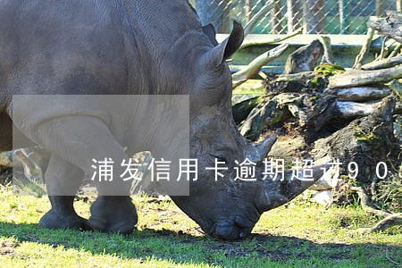 浦发信用卡逾期超过90天 浦发信用卡逾期超过90天