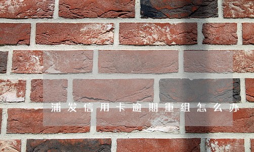 浦发信用卡逾期重组怎么办 浦发信用卡逾期重组怎么办