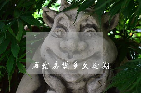 浦发房贷多久逾期