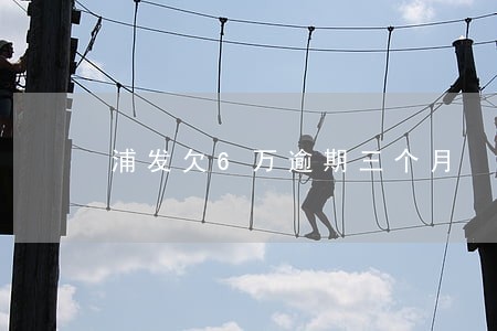 浦发欠6万逾期三个月 浦发欠6万逾期三个月