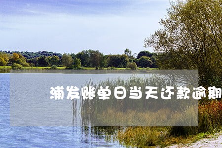 浦发账单日当天还款逾期 浦发账单日当天还款逾期