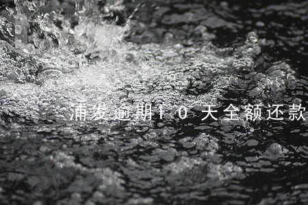浦发逾期10天全额还款吗 浦发逾期10天全额还款吗