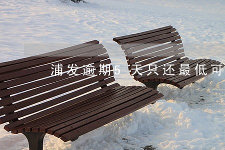 浦发逾期5天只还最低可以吗 浦发逾期5天只还最低可以吗