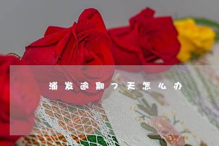 浦发逾期7天怎么办 浦发逾期7天怎么办