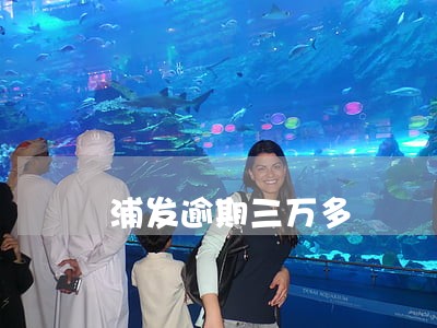 浦发逾期三万多 浦发逾期三万多