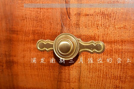浦发逾期三月催收的会上门吗 浦发逾期三月催收的会上门吗
