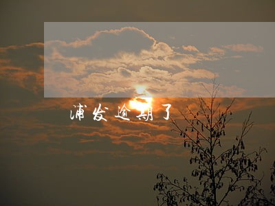 浦发逾期了 浦发逾期了