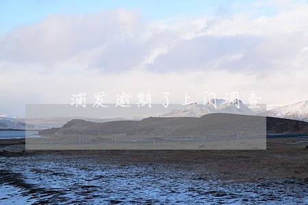 浦发逾期了上门调查