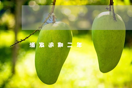 浦发逾期二年