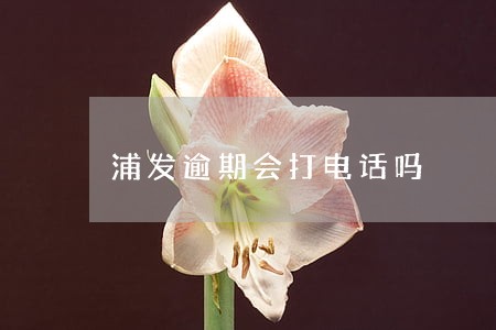 浦发逾期会打电话吗 浦发逾期会打电话吗