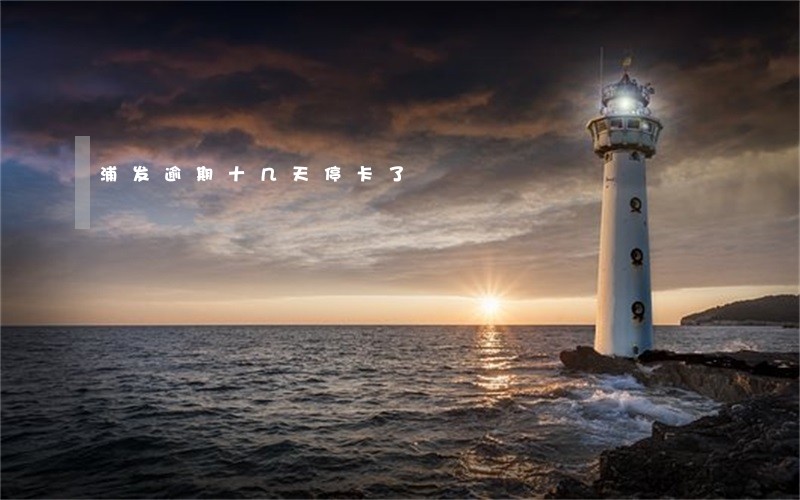 浦发逾期十几天停卡了 浦发逾期十几天停卡了