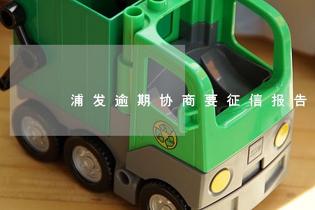 浦发逾期协商要征信报告