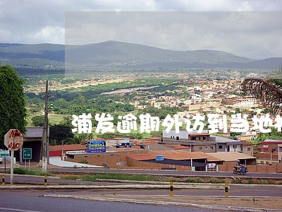 浦发逾期外访到当地村委 浦发逾期外访到当地村委