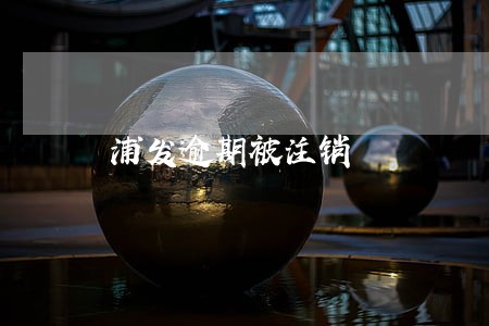 浦发逾期被注销