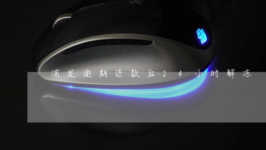 浦发逾期还款后24小时解冻 浦发逾期还款后24小时解冻