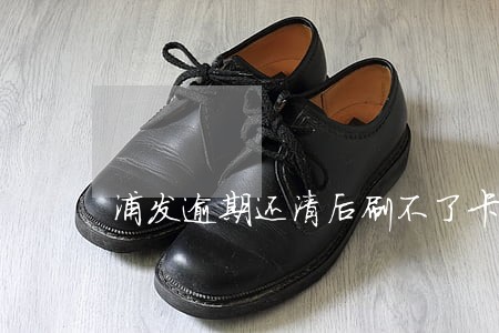 浦发逾期还清后刷不了卡 浦发逾期还清后刷不了卡