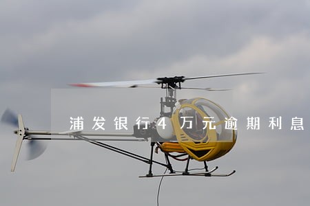 浦发银行4万元逾期利息多少 浦发银行4万元逾期利息多少