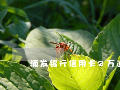 浦发银行信用卡2万逾期会上门吗 浦发银行信用卡2万逾期会上门吗