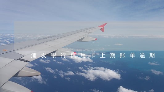 浦发银行信用卡上期账单逾期