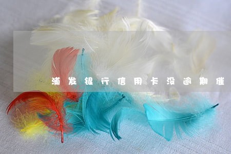 浦发银行信用卡没逾期催还款 浦发银行信用卡没逾期催还款