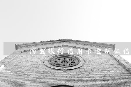 浦发银行信用卡逾期征信