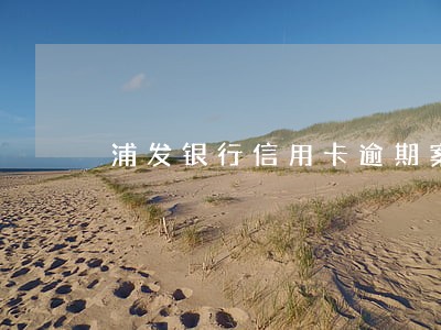浦发银行信用卡逾期案例分析 浦发银行信用卡逾期案例分析
