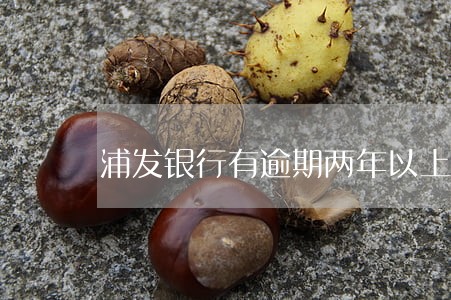 浦发银行有逾期两年以上的吗 浦发银行有逾期两年以上的吗