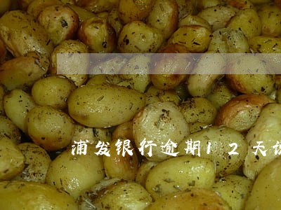 浦发银行逾期12天说全额还款 浦发银行逾期12天说全额还款