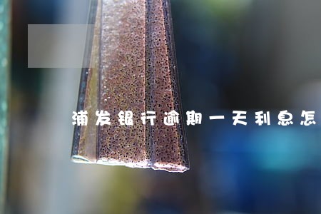 浦发银行逾期一天利息怎么算 浦发银行逾期一天利息怎么算