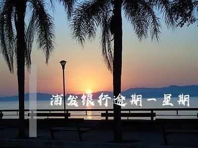 浦发银行逾期一星期 浦发银行逾期一星期