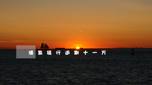 浦发银行逾期十一万 浦发银行逾期十一万