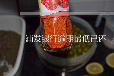 浦发银行逾期最低已还