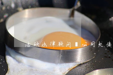 浩硕法律顾问丨公司欠债 浩硕法律顾问丨公司欠债