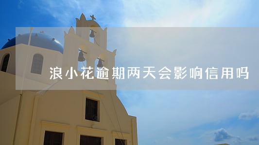 浪小花逾期两天会影响信用吗 浪小花逾期两天会影响信用吗